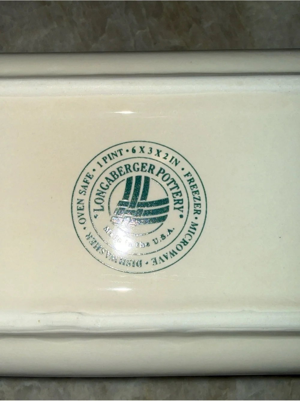 Longaberger woven traditions ivory mini loaf pan